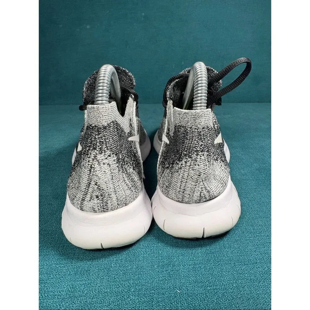 Nike Free RN Flyknit Gray White Running Shoes Women’s Size 7 Lightweight Sneaker